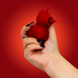 Вібратор-єдиноріжка Unihorn – Blaze Diablo, пестливий роздвоєний язичок - - фото №10