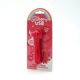 Вібратор-єдиноріжка Unihorn USB Bullet – Cupid's Beau, віброкуля, USB-зарядка, 10 режимів - - фото №3