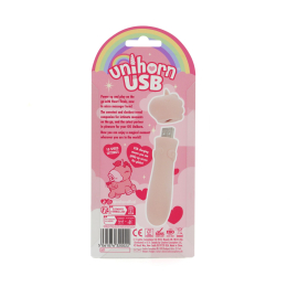 Вібратор-єдиноріжка Unihorn USB Bullet – Heart Throb, віброкуля, USB-зарядка, 10 режимів - - фото №5