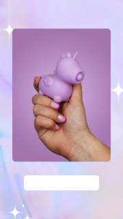 Вібратор-єдиноріжка Unihorn – Karma Lilac, з пульсацією - №7