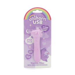 Вібратор-єдиноріжка Unihorn USB Bullet – Karma Lilac, віброкуля, USB-зарядка, 10 режимів - - фото №6