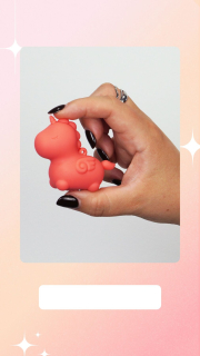 Вібратор-мінієдиноріжка Unihorn Mini – Peachy Pony, брелок з вібрацією, 10 режимів - №11