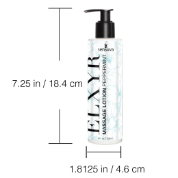 Лосьйон для масажу ніг та ступень Sensuva ELXYR Massage Lotion Peppermint (236 мл) - №3