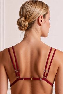 Комплект Passion BELISSANA SET burgundy L - - фото №7