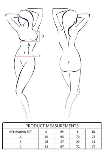 Комплект Passion BELISSANA SET white M - фото №10