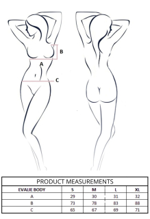 Боді Passion EVALIE BODY white XL - - фото №7