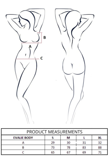 Боді Passion EVALIE BODY white XL - фото №7