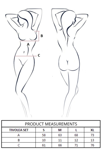 Комплект Passion TIVOLEA SET misty rose L - фото №13