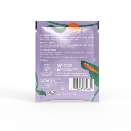 Пробник масажної олії Goliate Couple Gourmand Noisette 2 мл - фото №2