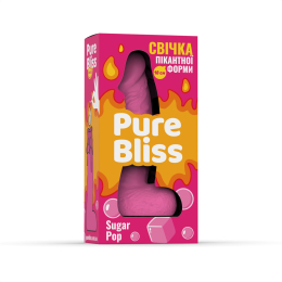 Ароматна свічка пікантної форми Pure Bliss Pink Sugar Pop (Жуйка) 18 см - - фото №6