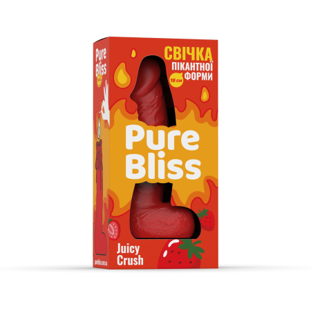 Ароматна свічка пікантної форми Pure Bliss Red Juicy Crush (Ягідний вибух) 18 см - фото №6