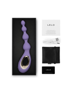 Анальне намисто з вібрацією LELO Soraya Beads Violet Dusk, різний діаметр намистин, 8 режимів - №2