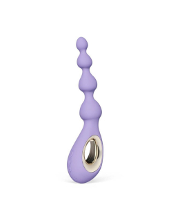 Анальне намисто з вібрацією LELO Soraya Beads Violet Dusk, різний діаметр намистин, 8 режимів 
