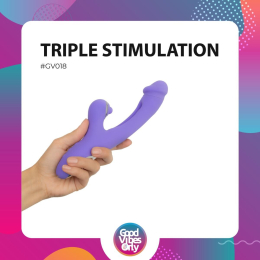 Вібратор-кролик Good Vibes Only - Tess Rabbit Vibrator with G-Spot Stimulator - - фото №9