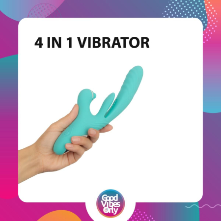 Вібратор-кролик Good Vibes Only - Lisa Thrusting Rabbit Vibrator with G-Spot Stimulator - фото №10