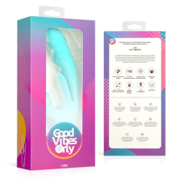 Вібратор-кролик Good Vibes Only - Lisa Thrusting Rabbit Vibrator with G-Spot Stimulator - - фото №9