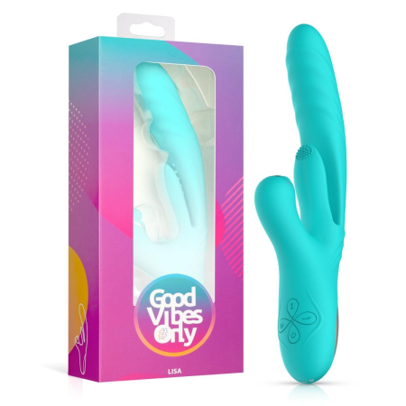 Вібратор-кролик Good Vibes Only - Lisa Thrusting Rabbit Vibrator with G-Spot Stimulator - фото №8
