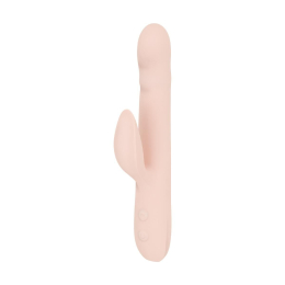 Вібратор-кролик Good Vibes Only - SHAI Thrusting Vibrator Soft Silicone - Pink - - фото №2