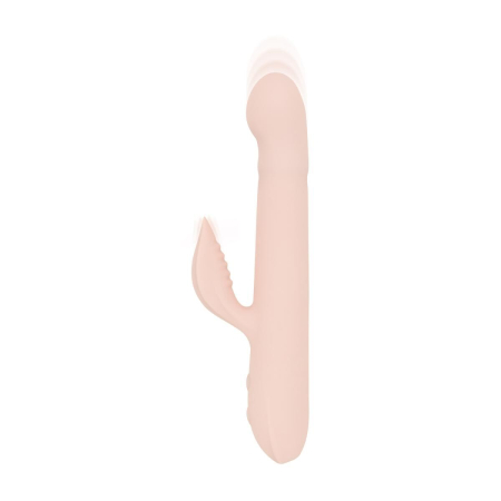 Вібратор-кролик Good Vibes Only - SHAI Thrusting Vibrator Soft Silicone - Pink - фото