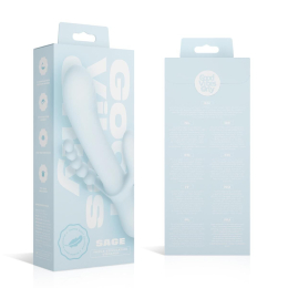 Вібратор-кролик Good Vibes Only - SAGE Triple Stimulation Vibe Soft Silicone - Blue - - фото №9