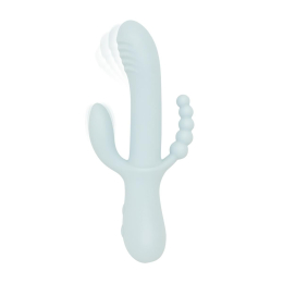 Вібратор-кролик Good Vibes Only - SAGE Triple Stimulation Vibe Soft Silicone - Blue - фото