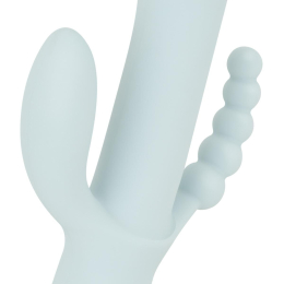 Вібратор-кролик Good Vibes Only - SAGE Triple Stimulation Vibe Soft Silicone - Blue - - фото №5