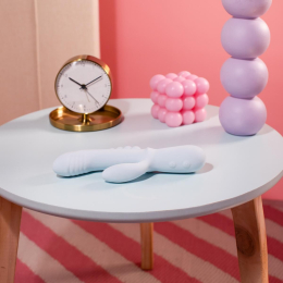 Вібратор-кролик Good Vibes Only - SAGE Triple Stimulation Vibe Soft Silicone - Blue - - фото №11