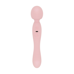 Вібромасажер Good Vibes Only - SIMI Double-Sided Wand Vibrator Soft Silicone - Pink - - фото №3