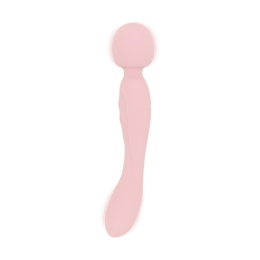 Вібромасажер Good Vibes Only - SIMI Double-Sided Wand Vibrator Soft Silicone - Pink - - фото №2