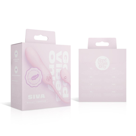 Віброяйце Good Vibes Only - SIVA Bullet Vibrator Soft Silicone - Pink - фото №10