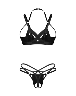 Комплект Obsessive Keira Lise 2-pcs crotchless set S/M - №4