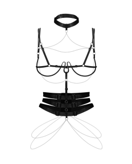Портупея Obsessive Premisis Black harness S/M/L - №2