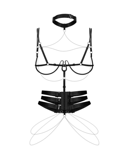 Портупея Obsessive Premisis Black harness S/M/L - фото №3