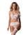 Комплект Obsessive Premisis White 3-pcs crotchless set S/M - фото