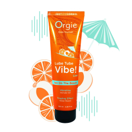 Вібролубрикант Orgie Lube Tube Vibe! Sex On The Beach 100 мл - - фото №2