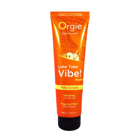 Вібролубрикант Orgie Lube Tube Vibe! Pina Colada 100 мл - фото
