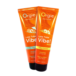 Вібролубрикант Orgie Lube Tube Vibe! Pina Colada 100 мл - - фото №4