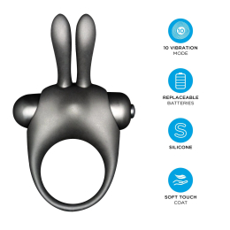 Набір Orgie Vibe Bunny: рідкий вібратор та ерекційне віброкільце - - фото №4