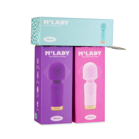 Вібромасажер M’Lady Mini Vibrating Wand Pink - фото №5