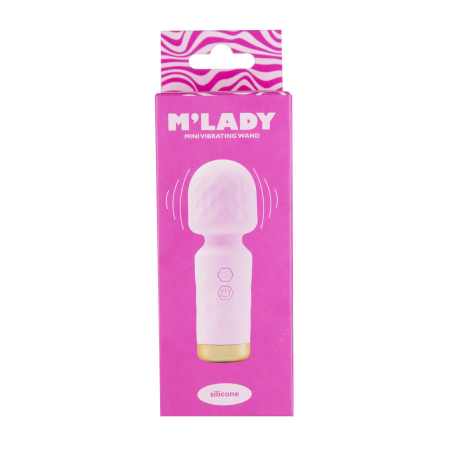 Вібромасажер M’Lady Mini Vibrating Wand Pink - фото №4