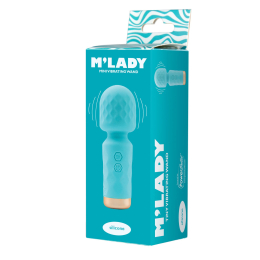 Вібромасажер M’Lady Mini Vibrating Wand Teal - №2