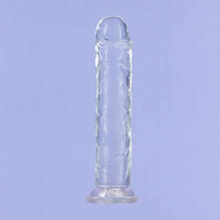 Прозорий фалоімітатор на присосці ADDICTION Vertical Dong 9?, віброкуля в подарунок - фото №6