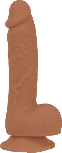 Фалоімітатор ADDICTION Steven 7.5" Silicone Dong Caramel, віброкуля в подарунок - фото №2