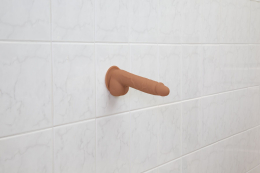 Фалоімітатор ADDICTION Steven 7.5" Silicone Dong Caramel, віброкуля в подарунок - - фото №8