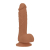 Фалоімітатор ADDICTION Steven 7.5" Silicone Dong Caramel, віброкуля в подарунок - фото