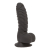 Фалоімітатор ADDICTION Ben 7" Dildo With Balls Black, віброкуля в подарунок - фото