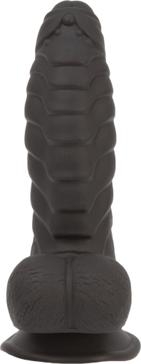 Фалоімітатор ADDICTION Ben 7" Dildo With Balls Black, віброкуля в подарунок - фото №3