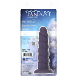 Фалоімітатор Fantasy by Addiction Unicorn Dildo 7” Purple, віброкуля в подарунок - - фото №5
