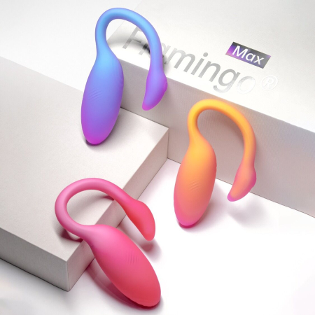 Смарт-віброяйце Magic Motion Flamingo Max Blue 2 в 1: віброяйце та тренажер Кегеля, 10 режимів - фото №12