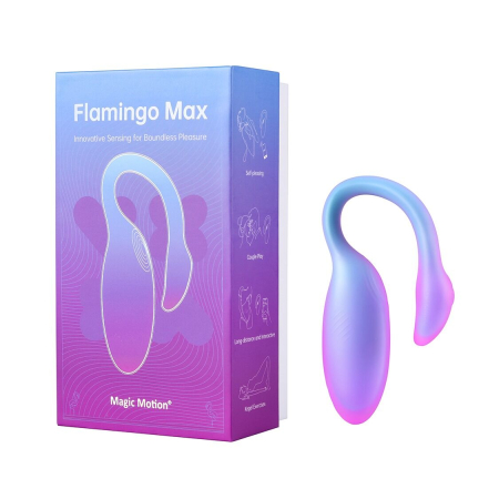 Смарт-віброяйце Magic Motion Flamingo Max Blue 2 в 1: віброяйце та тренажер Кегеля, 10 режимів - фото №9